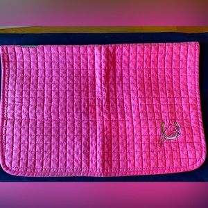 Pink saddle pad
